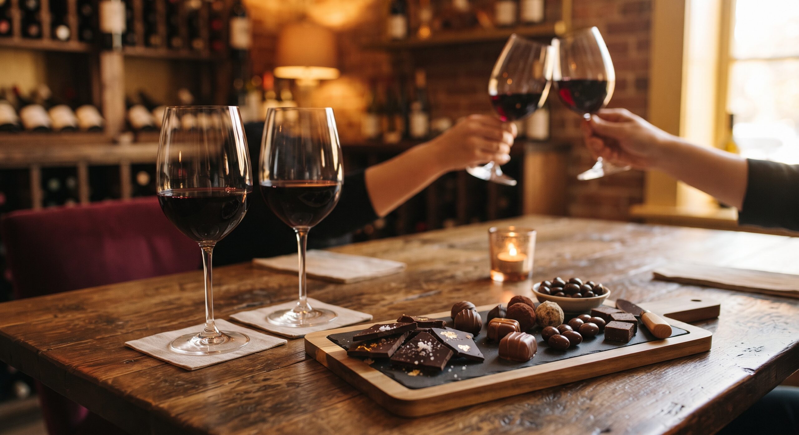 cata de vino y chocolate en la boXdeguita, Madrid