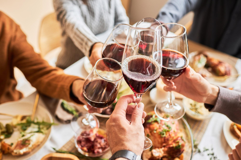 maridaje de vinos con amigos